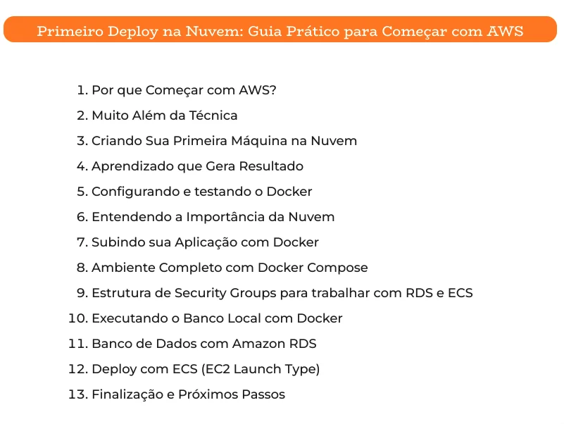 Índice completo do eBook