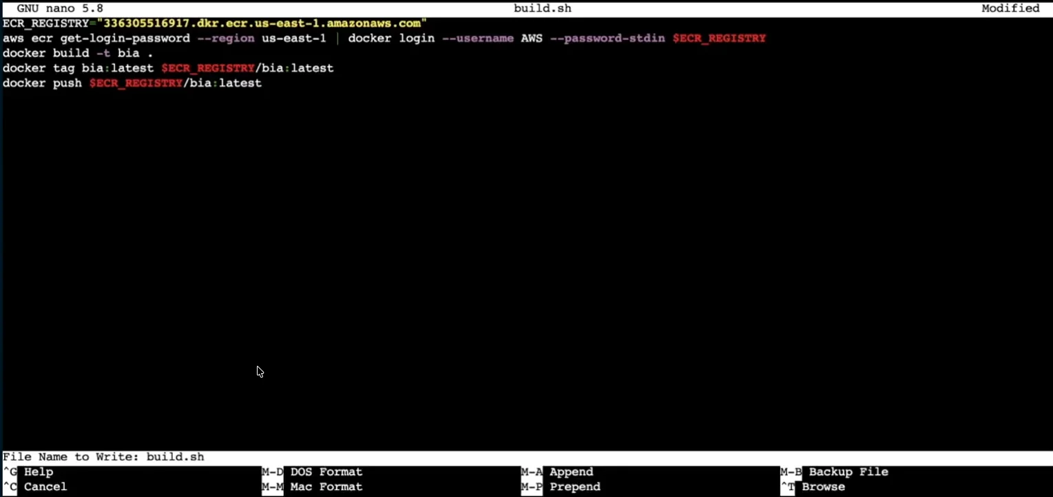 Docker build script